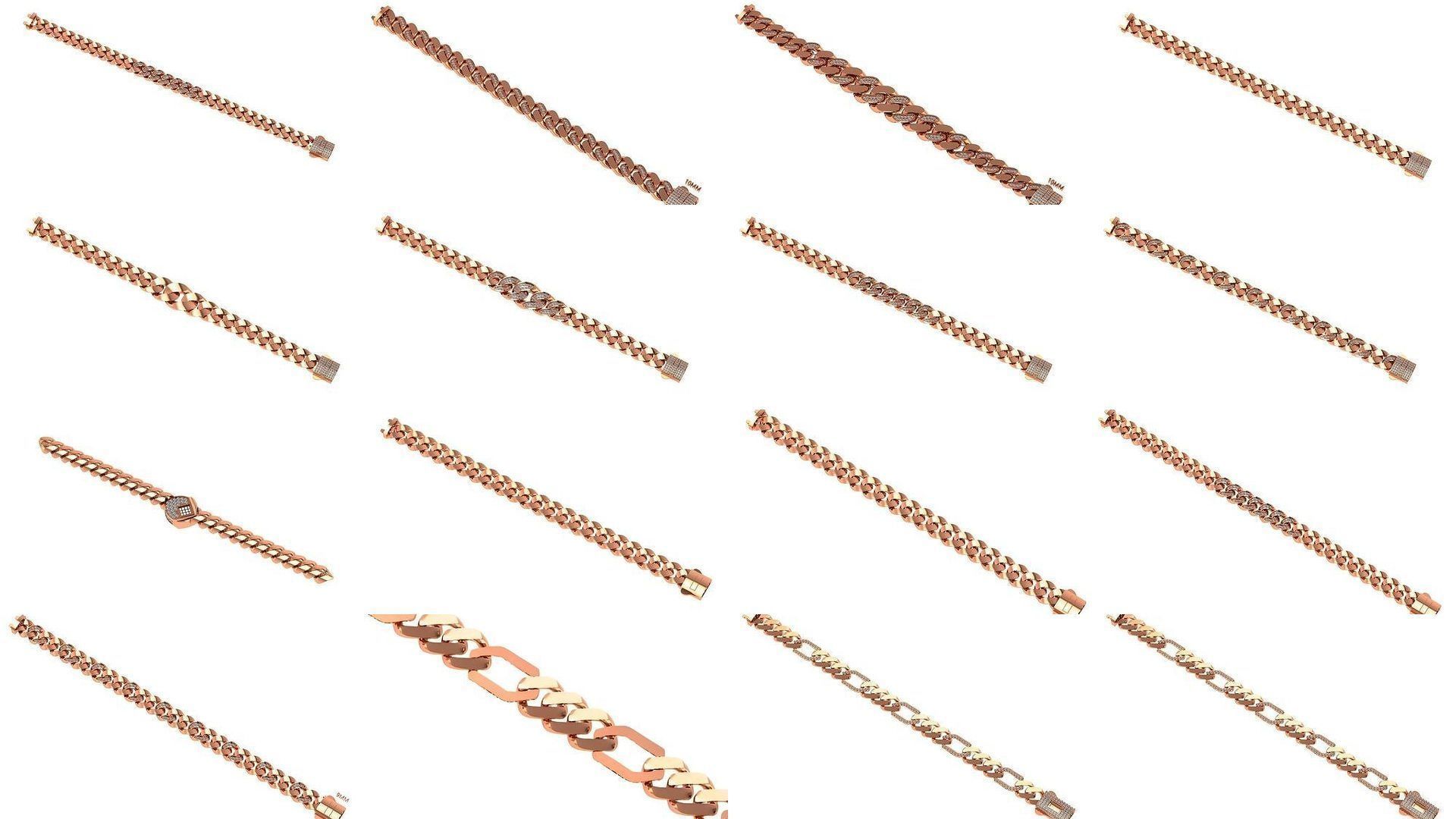 1200 Diamond Bracelet 3d models renders details 3D Model Collection_64