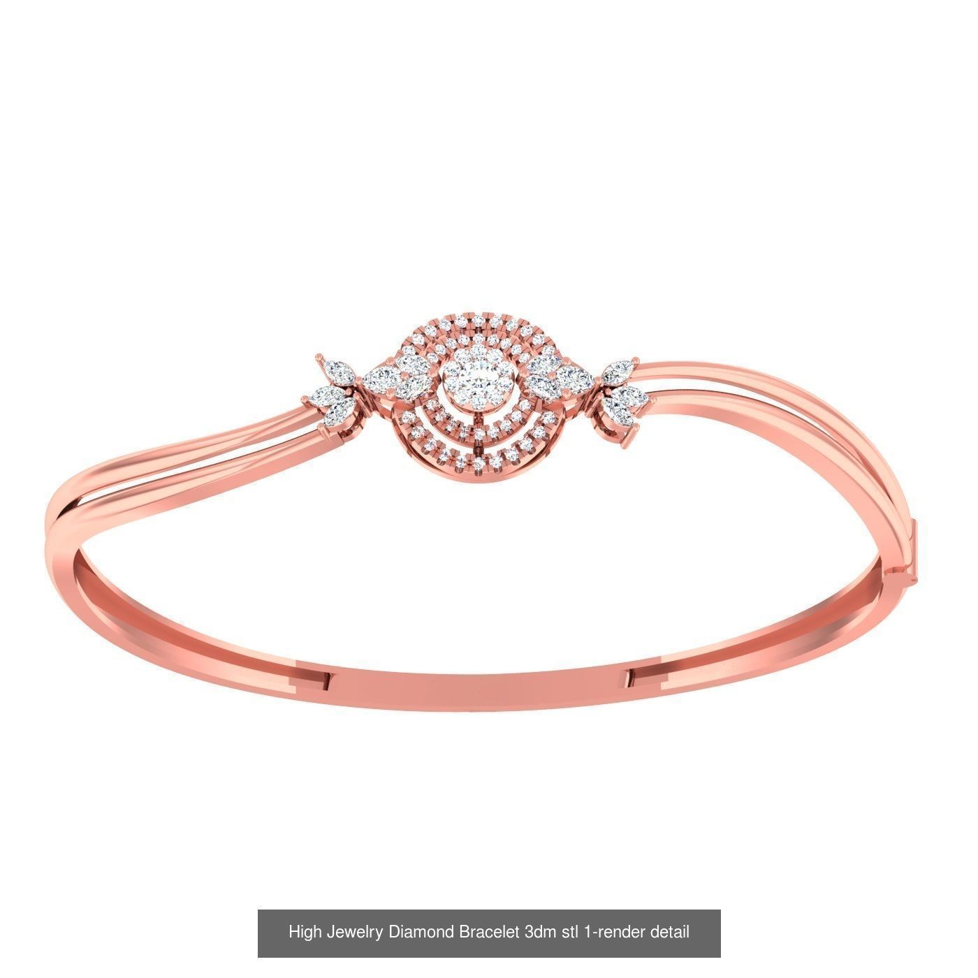 1200 Diamond Bracelet 3d models renders details 3D Model Collection_153