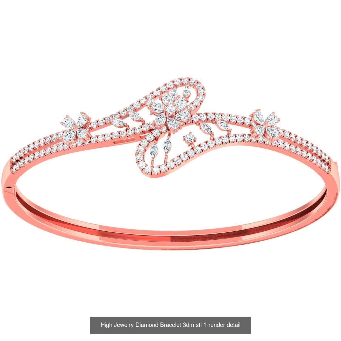 1200 Diamond Bracelet 3d models renders details 3D Model Collection_170