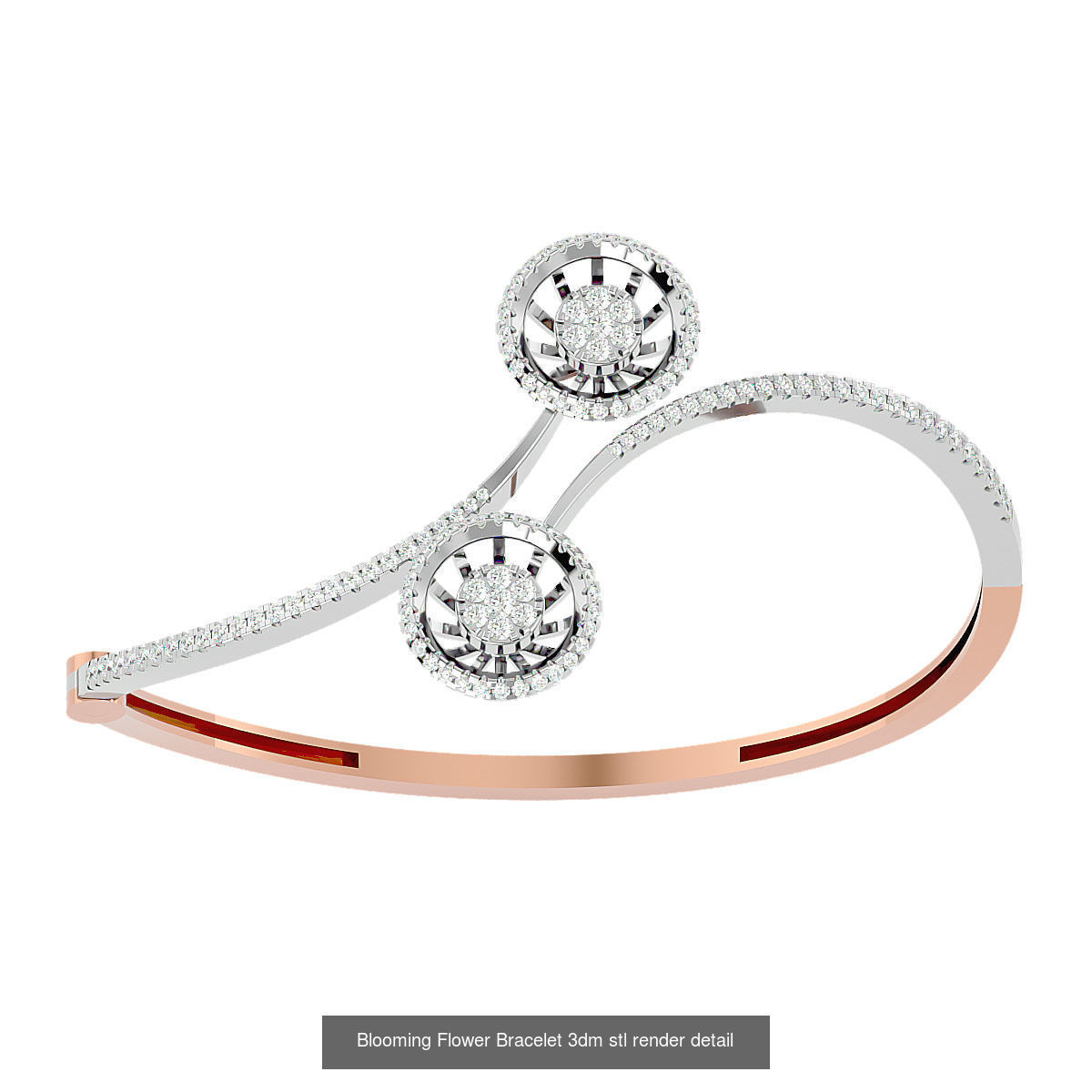 1200 Diamond Bracelet 3d models renders details 3D Model Collection_129