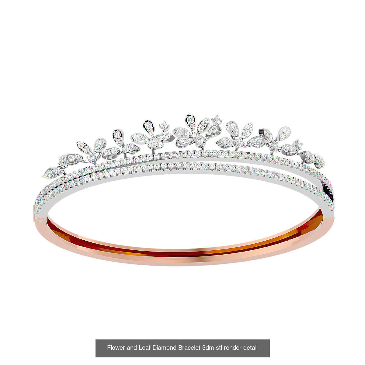 1200 Diamond Bracelet 3d models renders details 3D Model Collection_83