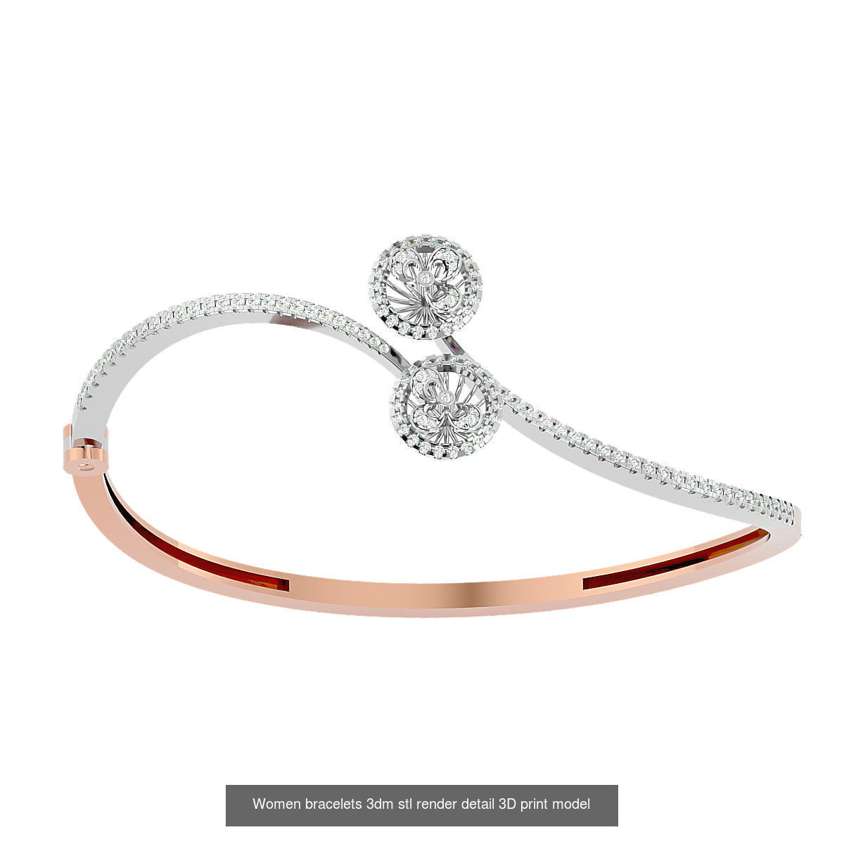 1200 Diamond Bracelet 3d models renders details 3D Model Collection_124