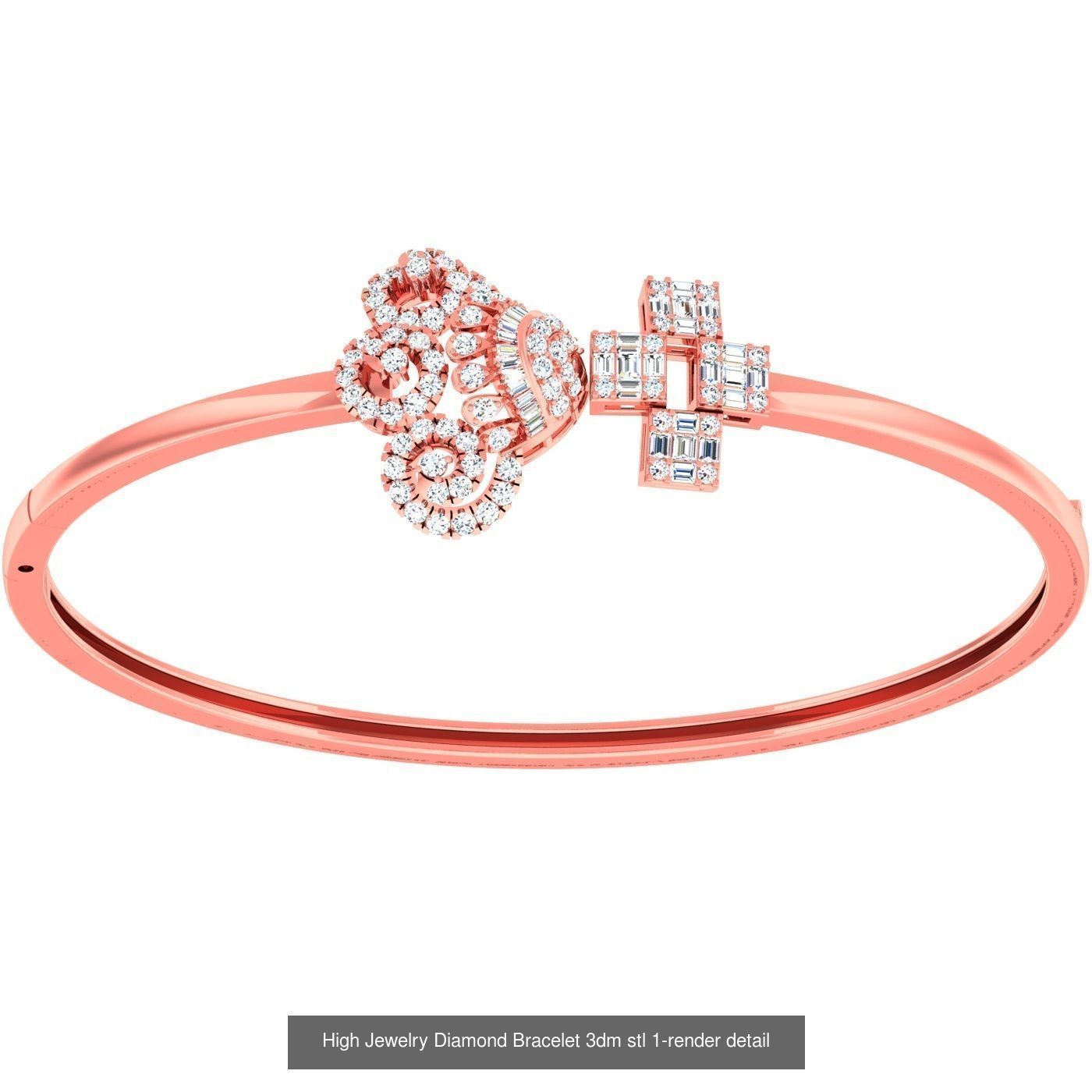 1200 Diamond Bracelet 3d models renders details 3D Model Collection_161