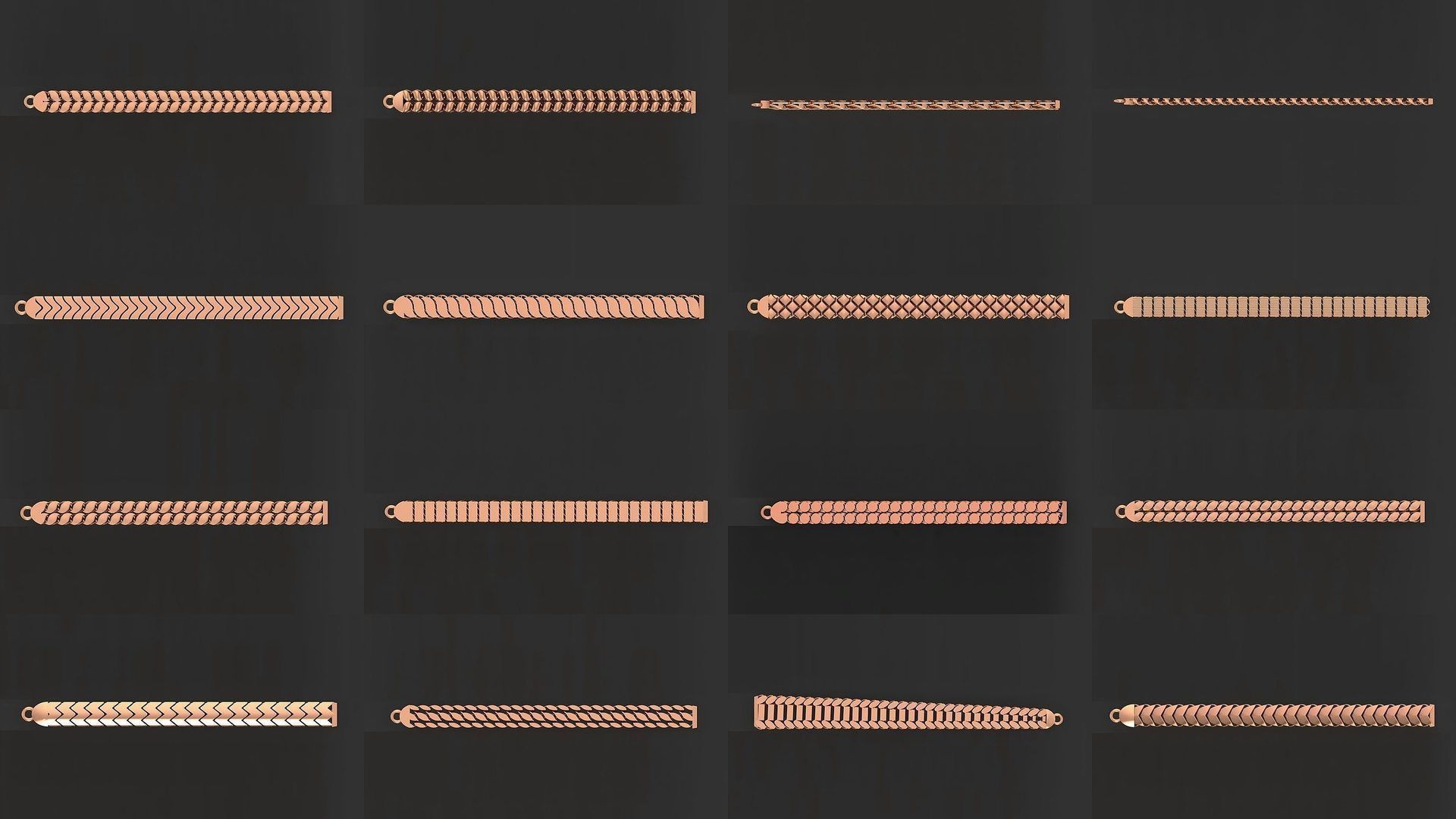 1200 Diamond Bracelet 3d models renders details 3D Model Collection_5