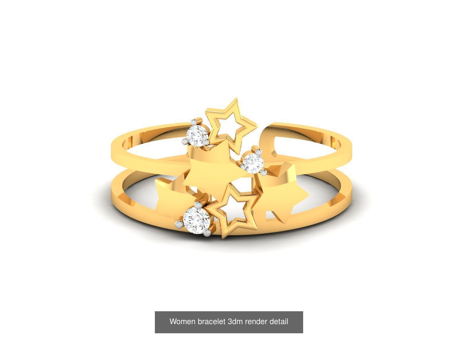 1200 Diamond Bracelet 3d models renders details 3D Model Collection_146