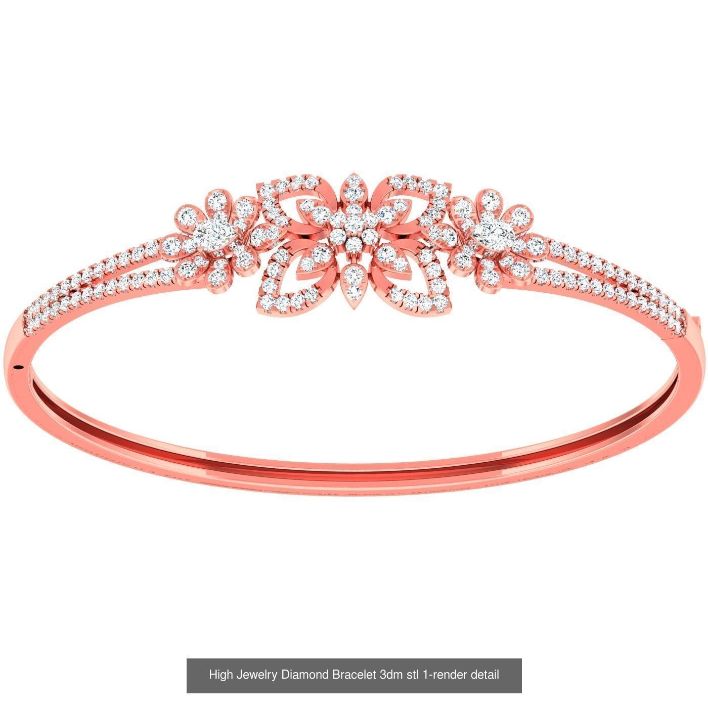 1200 Diamond Bracelet 3d models renders details 3D Model Collection_168