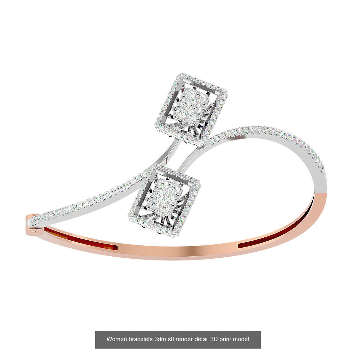 1200 Diamond Bracelet 3d models renders details 3D Model Collection_127