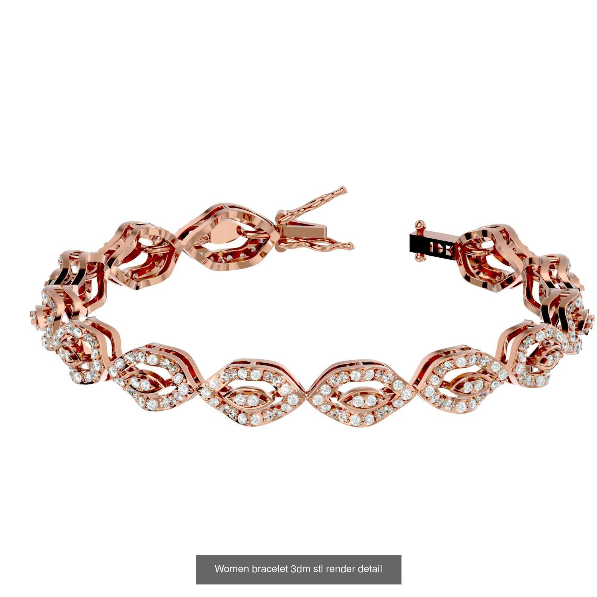 1200 Diamond Bracelet 3d models renders details 3D Model Collection_142