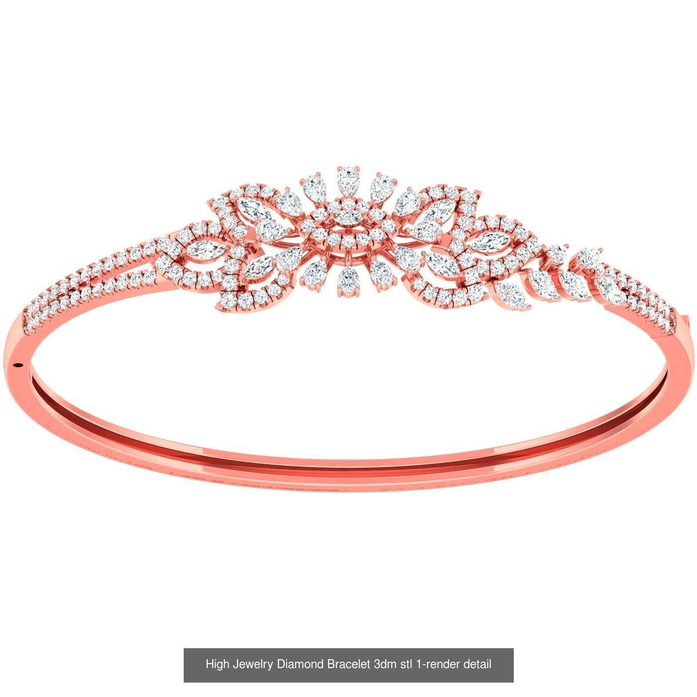 1200 Diamond Bracelet 3d models renders details 3D Model Collection_165