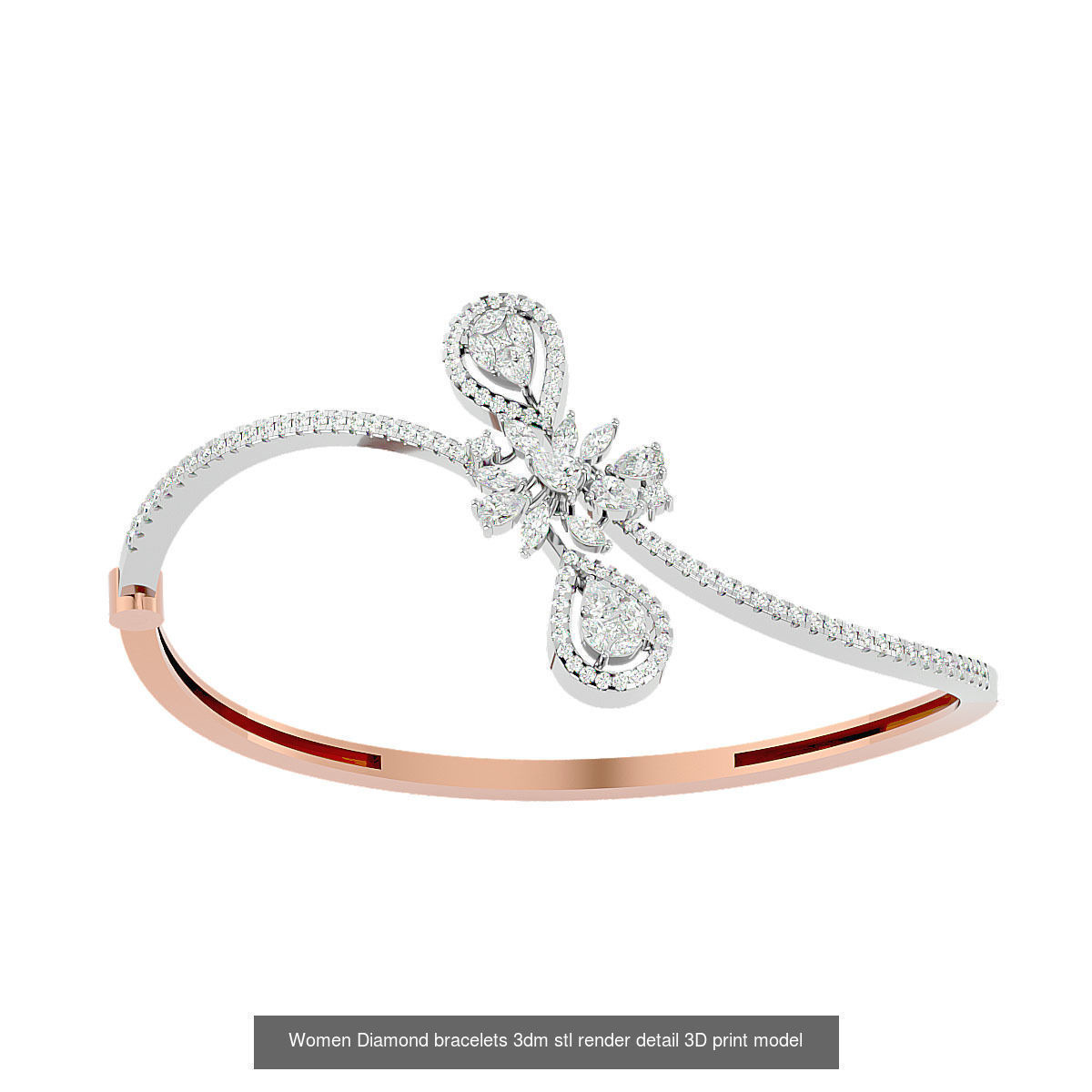 1200 Diamond Bracelet 3d models renders details 3D Model Collection_123