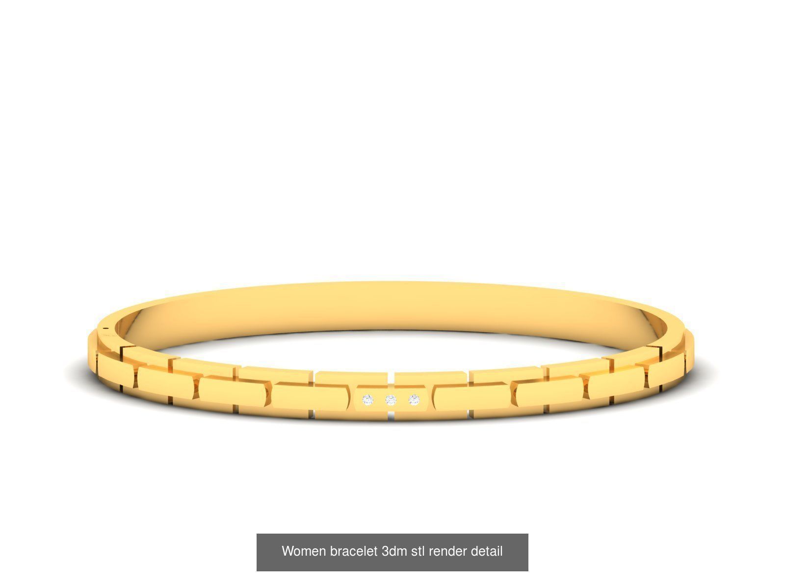 1200 Diamond Bracelet 3d models renders details 3D Model Collection_147