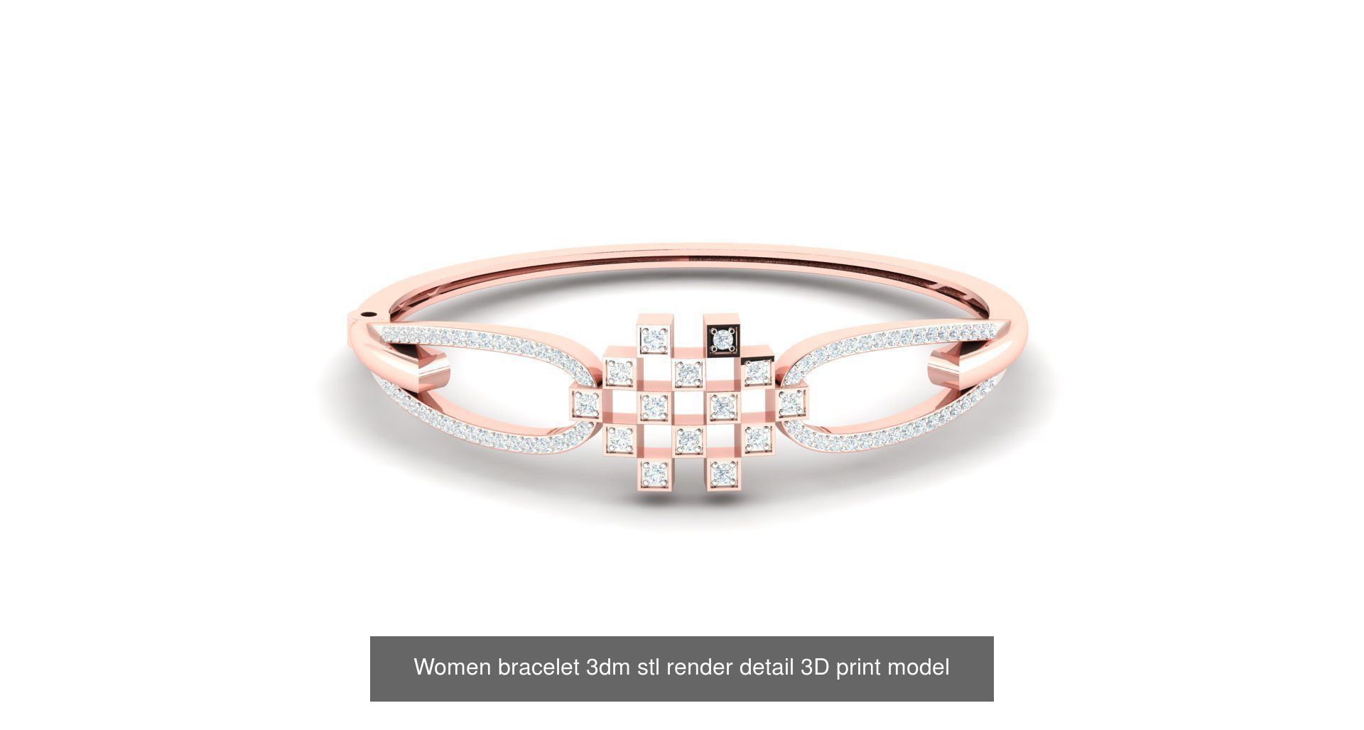 1200 Diamond Bracelet 3d models renders details 3D Model Collection_80