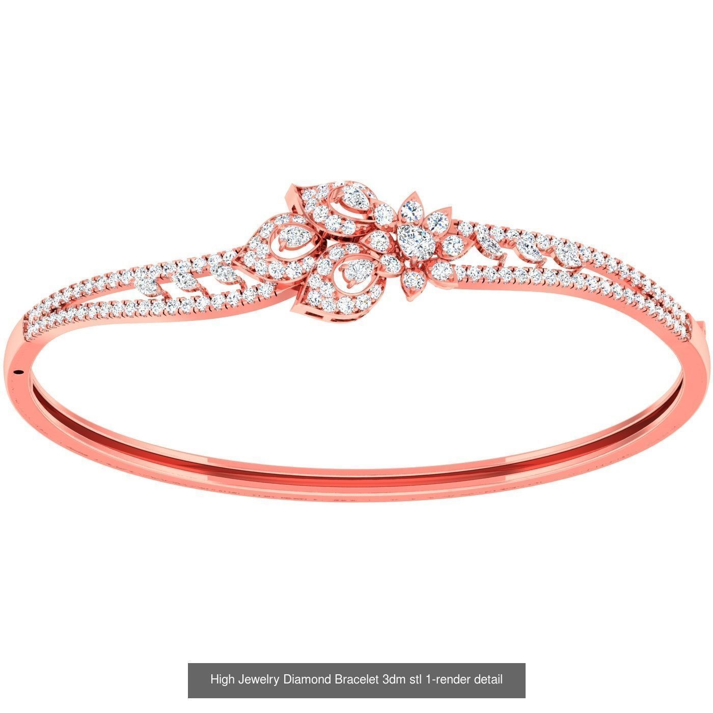 1200 Diamond Bracelet 3d models renders details 3D Model Collection_167