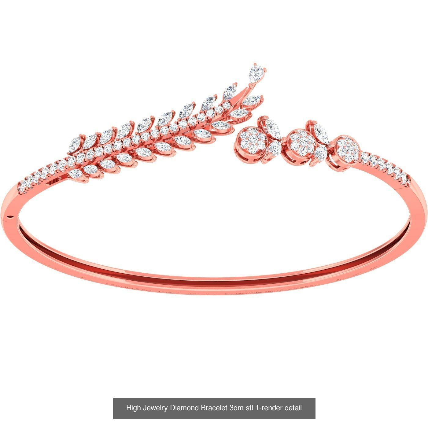 1200 Diamond Bracelet 3d models renders details 3D Model Collection_163