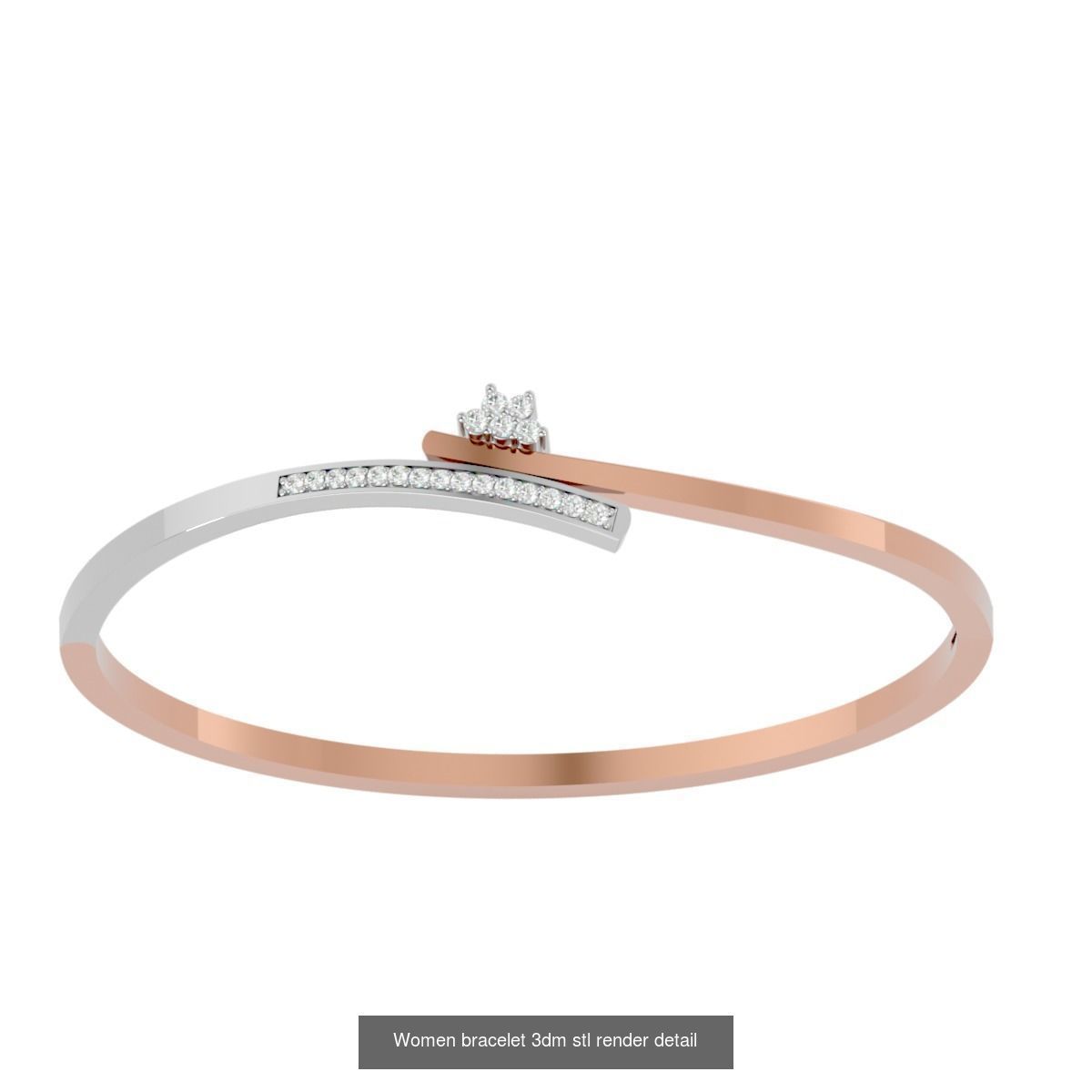 1200 Diamond Bracelet 3d models renders details 3D Model Collection_139