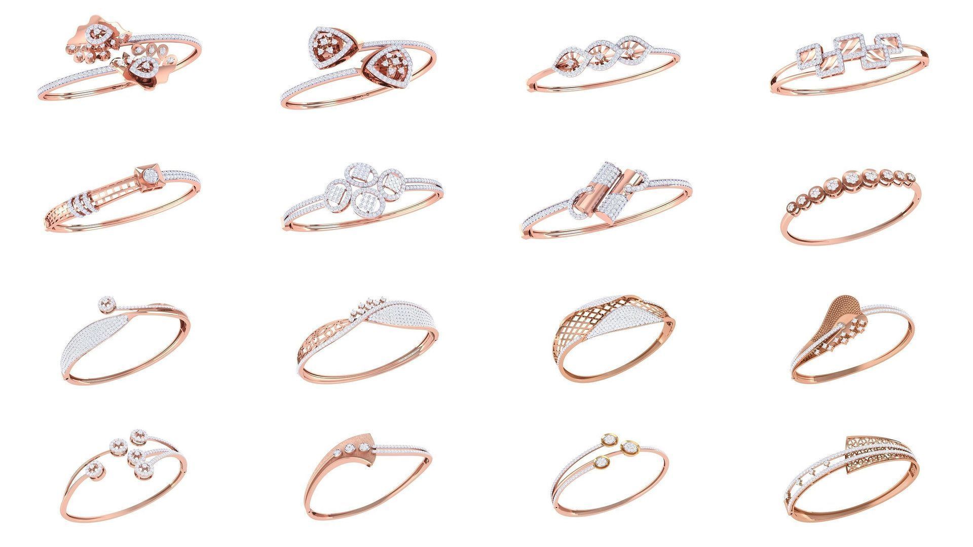 1200 Diamond Bracelet 3d models renders details 3D Model Collection_54