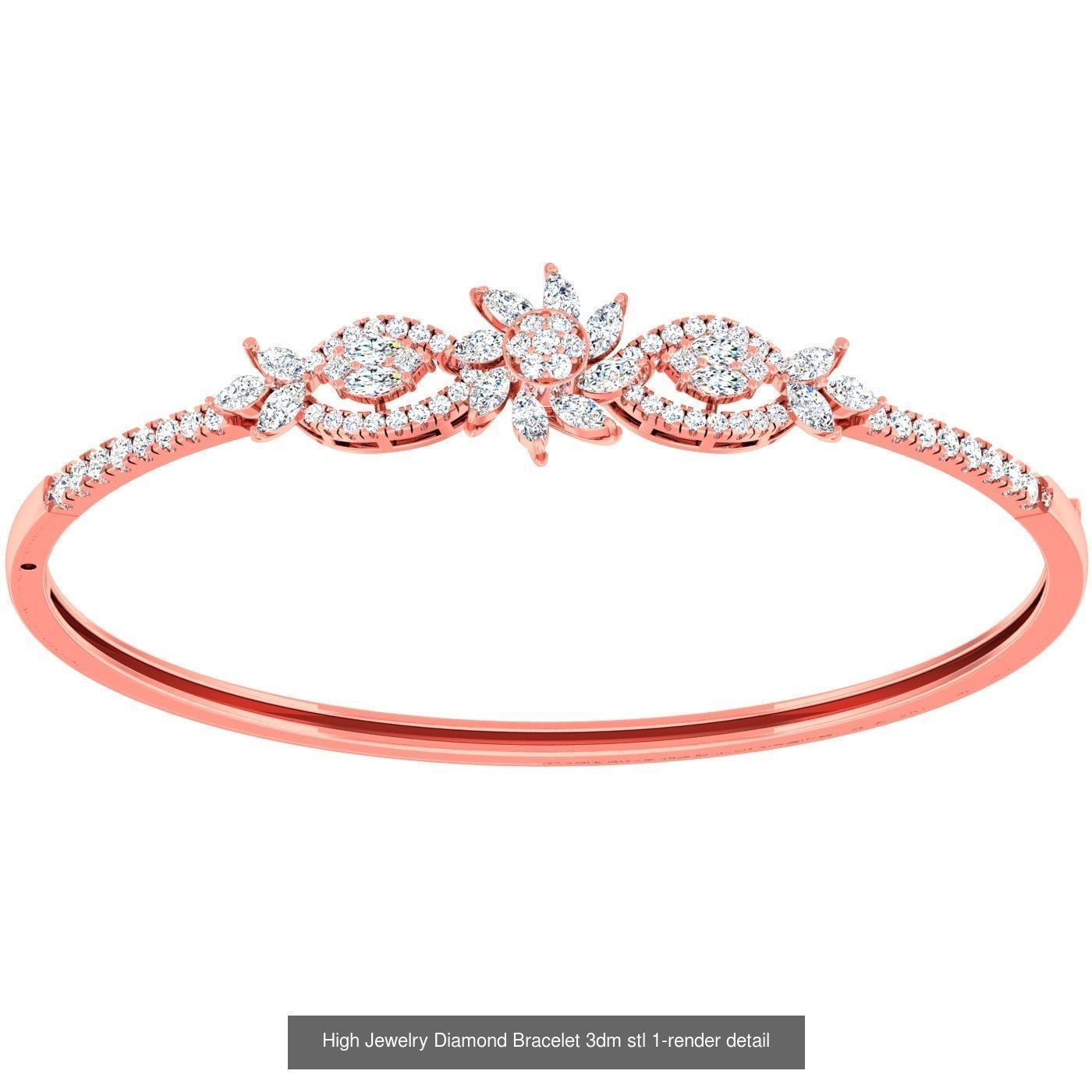 1200 Diamond Bracelet 3d models renders details 3D Model Collection_172