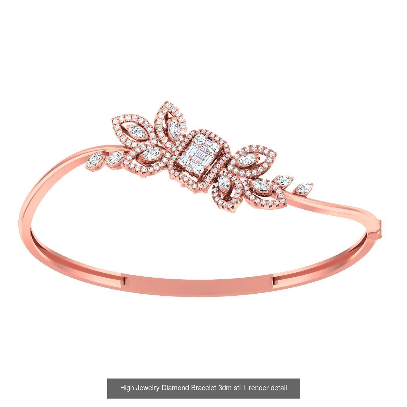 1200 Diamond Bracelet 3d models renders details 3D Model Collection_158