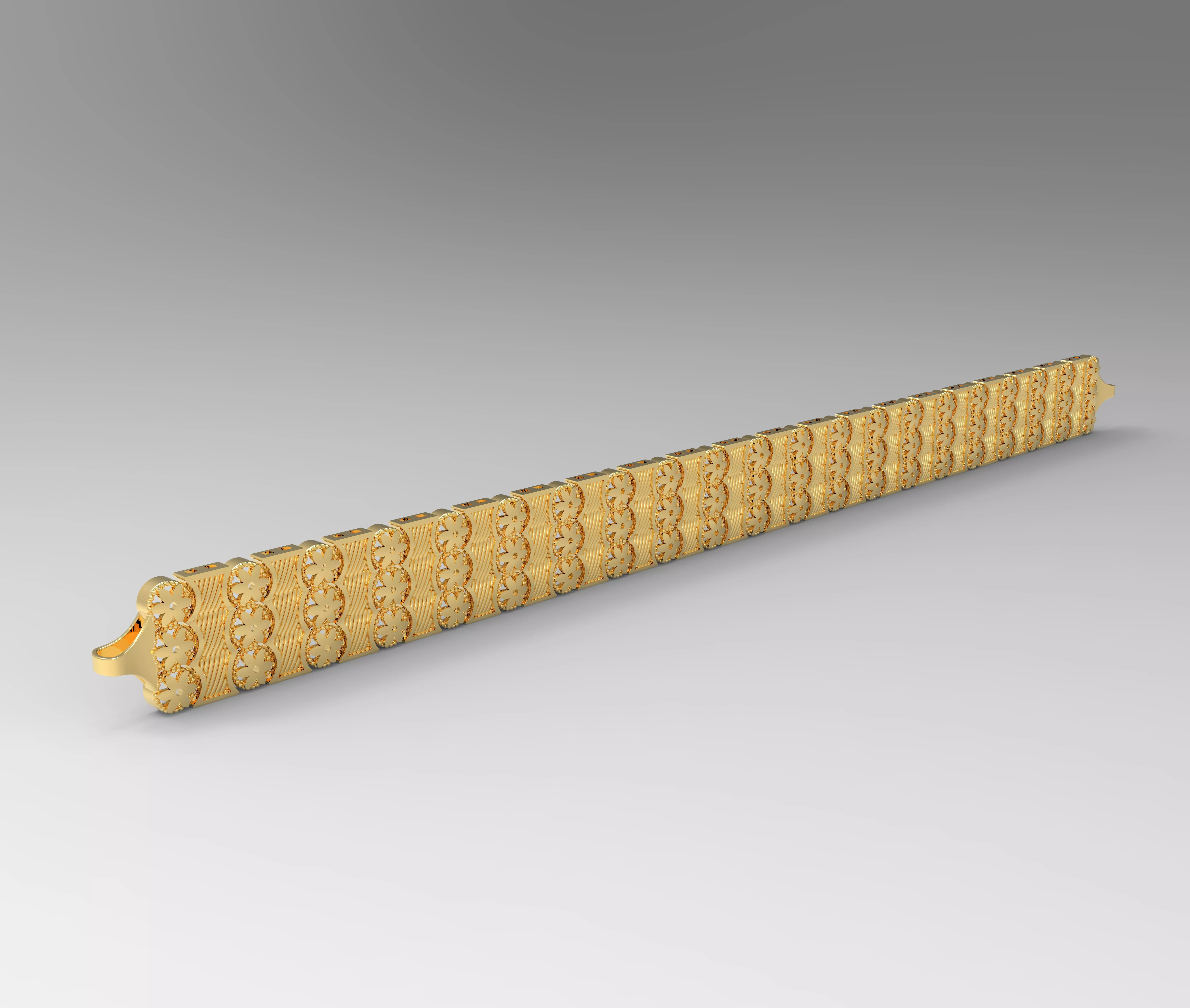 12 mm desenli bileklik 3D print model_0