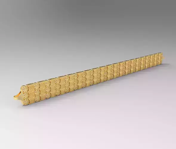 12 mm desenli bileklik 3D print model