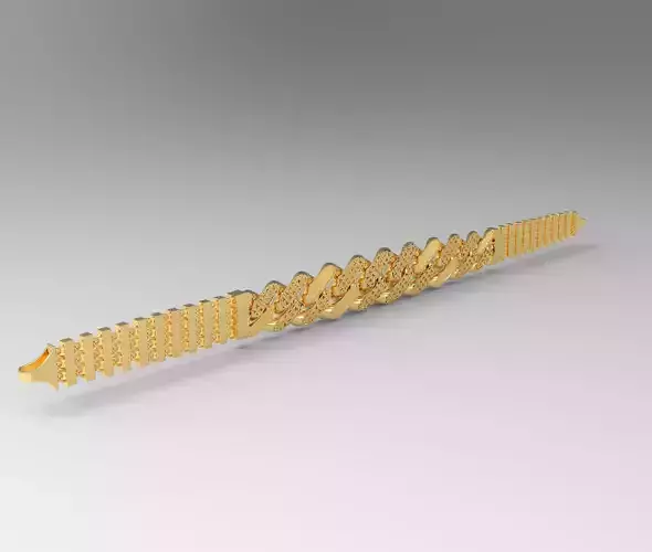 13 mm - 7 5 mm desenli bileklik gurmet 3D print model