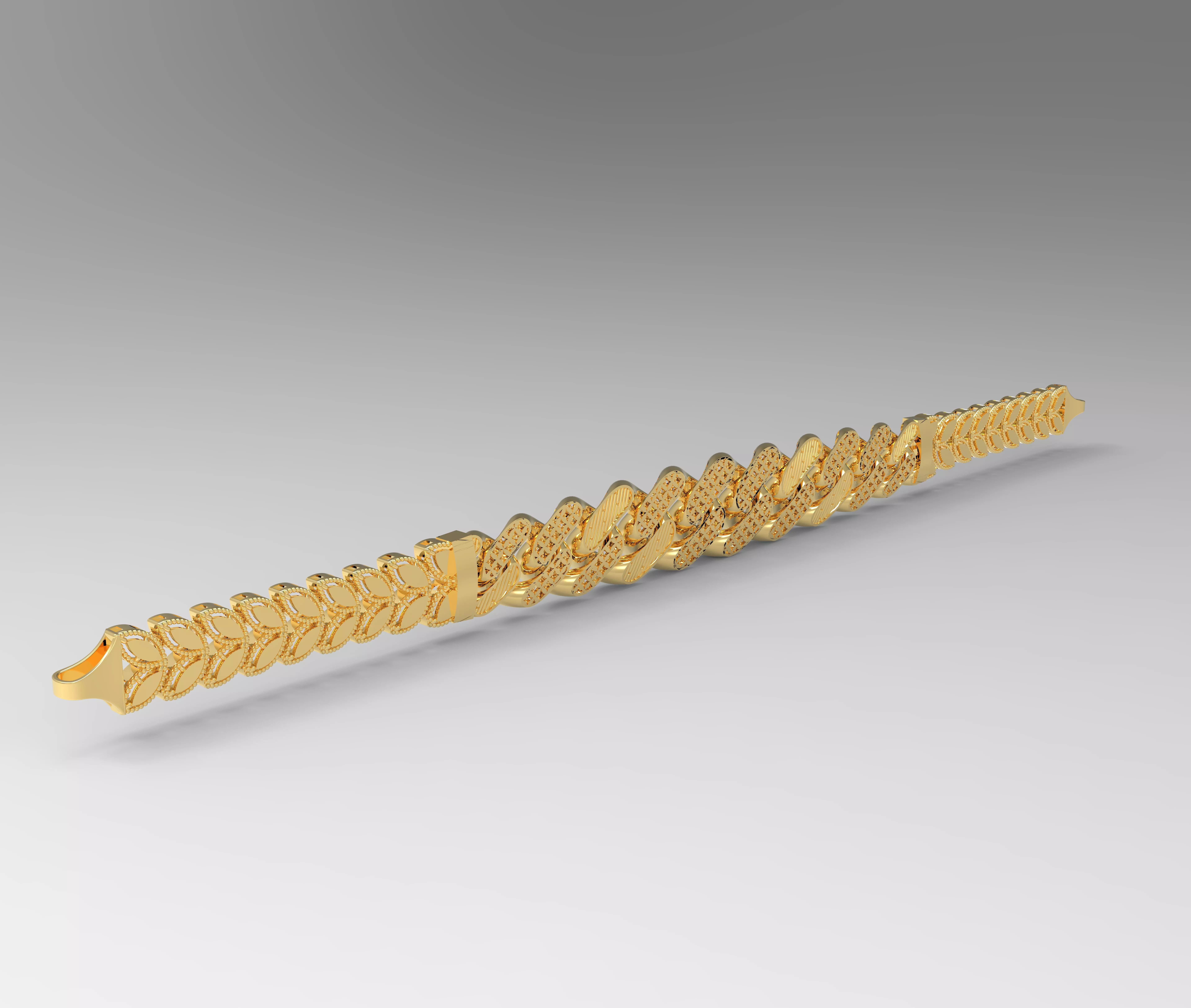 13 mm - 7 5 mm desenli bileklik gurmet 3D print model_0