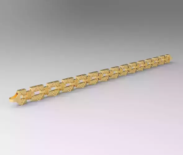 8 5 mm desenli bileklik 3D print model