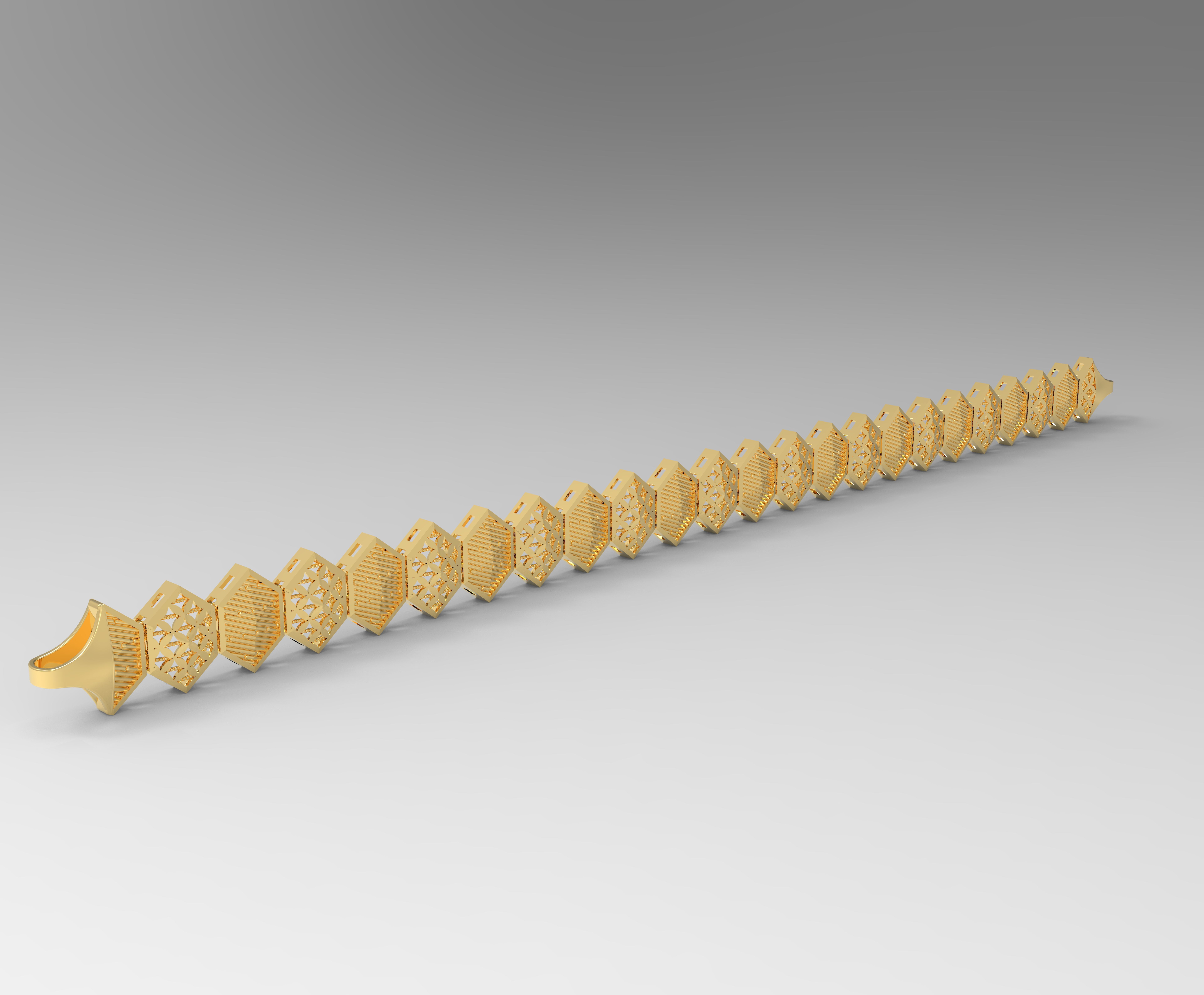 10 mm altigen bileklik 3D print model_0