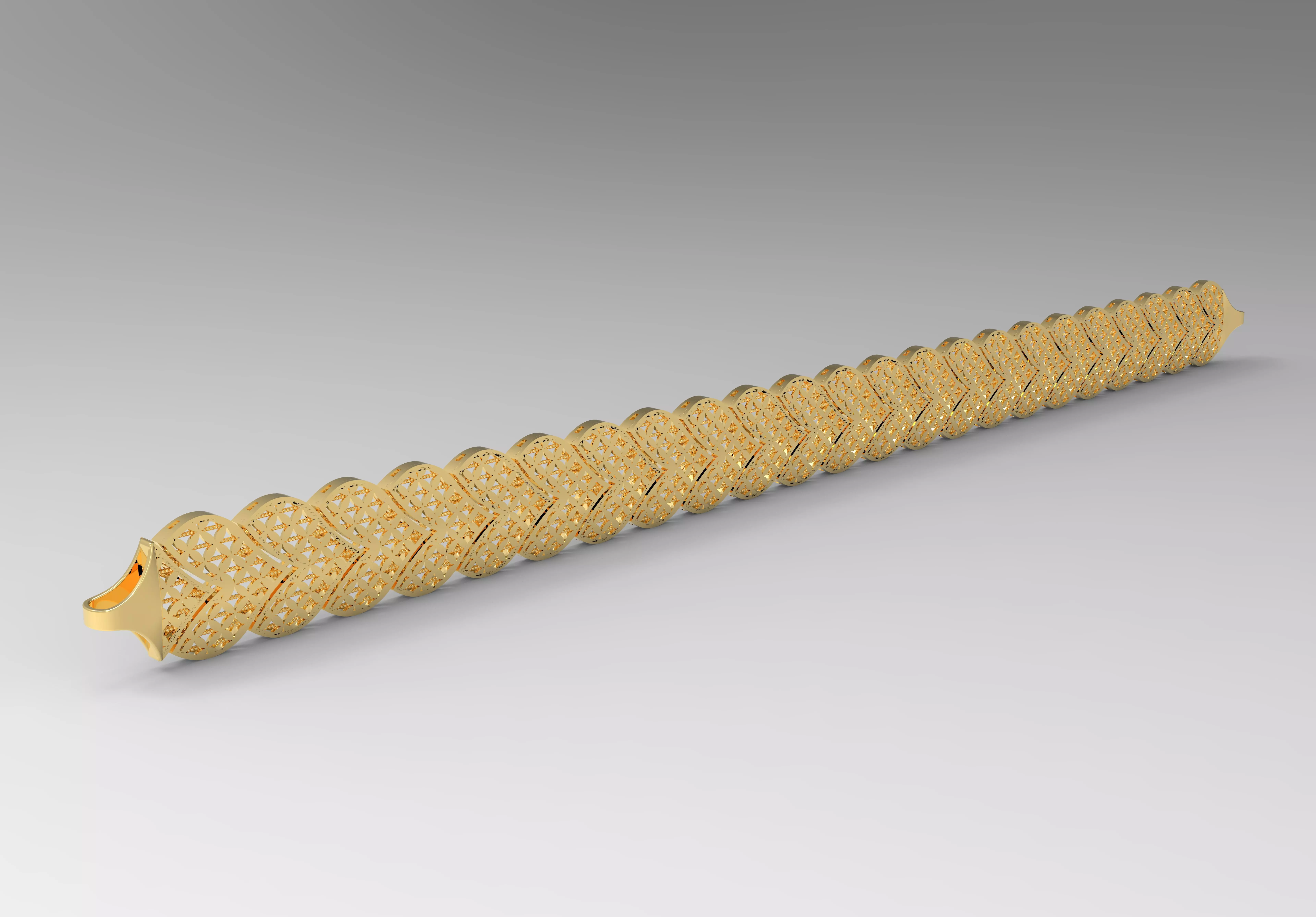 12 mm kalpli desenli bileklik 3D print model_0