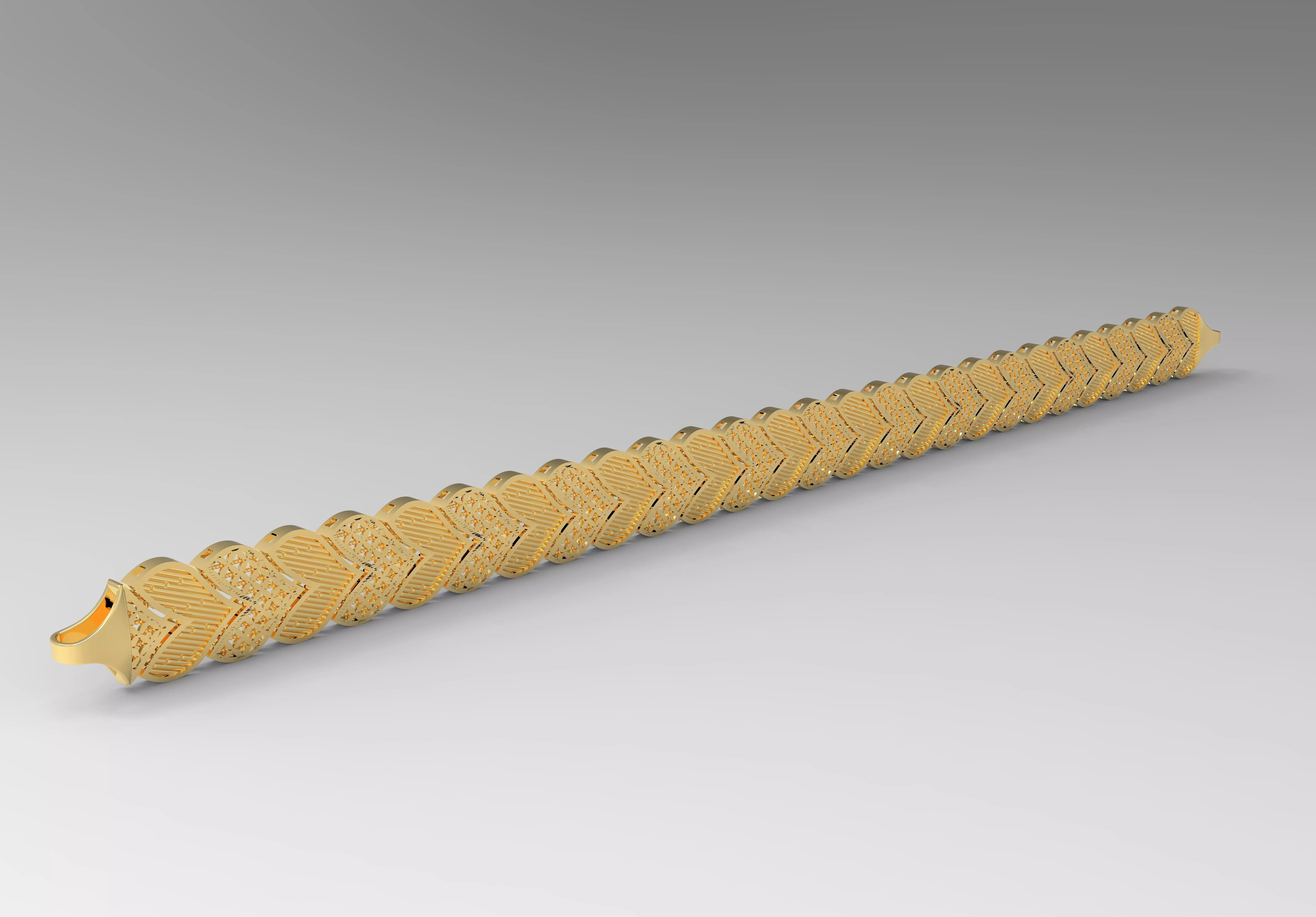 10 mm kalpli desenli bileklik 3D print model_0