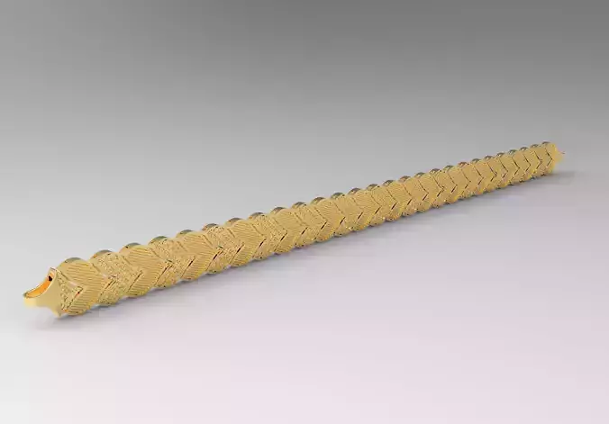 10 mm kalpli desenli bileklik 3D print model