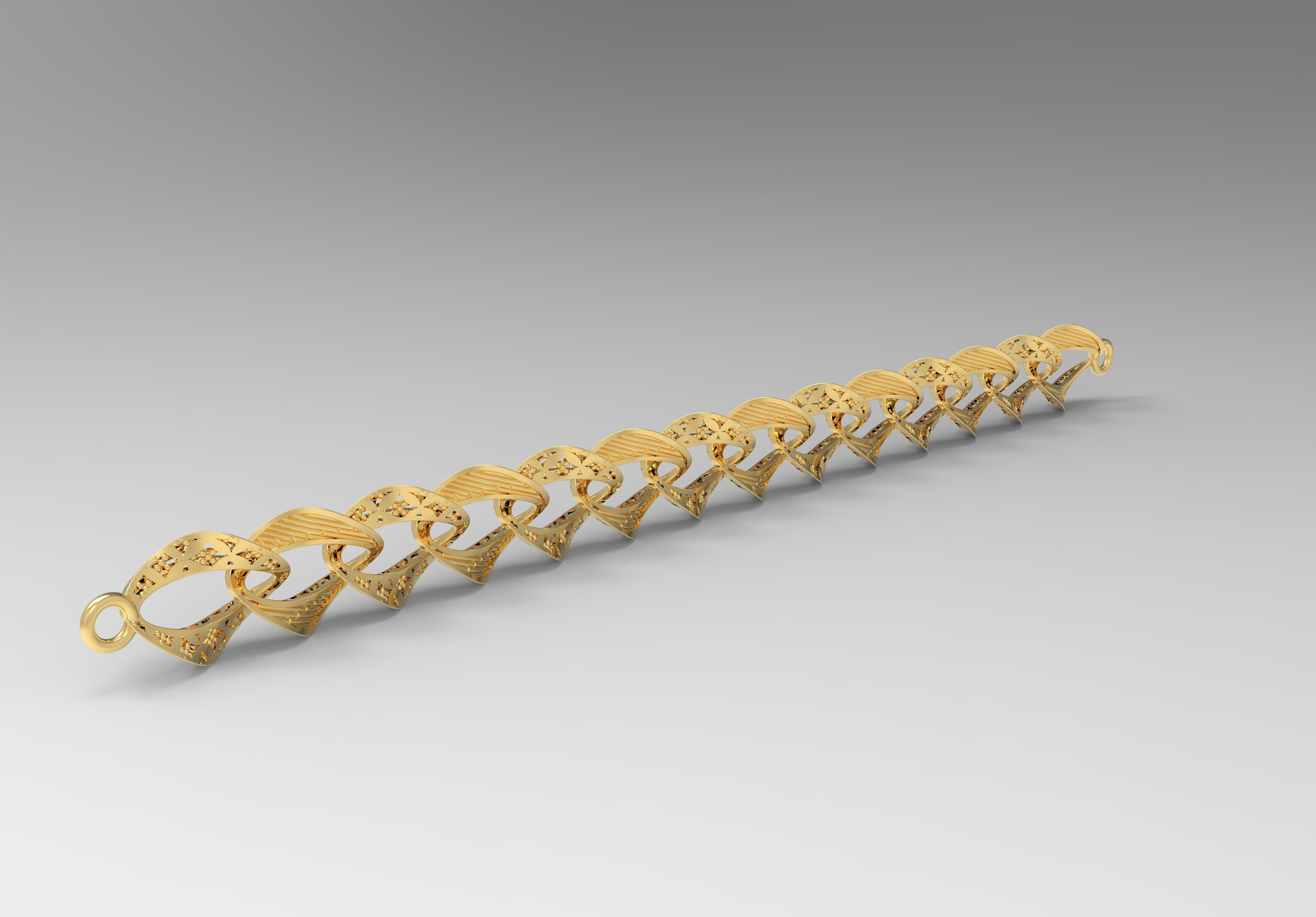 12 mm desenli gurmet bileklik 3D print model_0