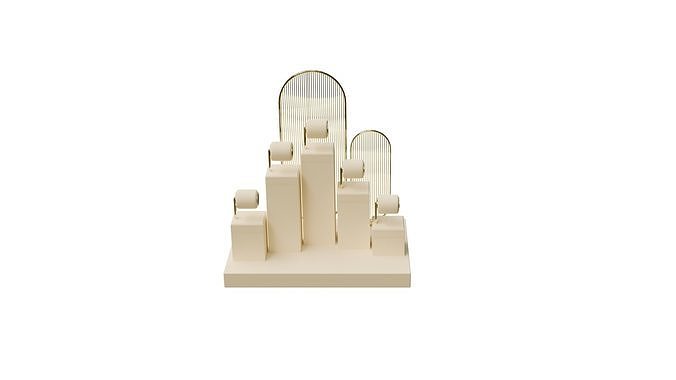 Decorative Jewelry Stand 3D Model Low-poly 3D model