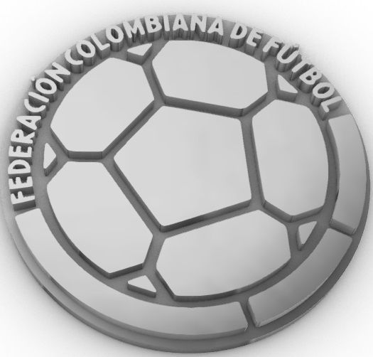 Federacion de futbol de Colombia logo Soccer Colombia 3D print model_7