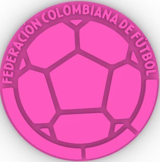 Federacion de futbol de Colombia logo Soccer Colombia 3D print model_6