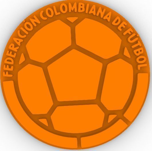 Federacion de futbol de Colombia logo Soccer Colombia 3D print model_12