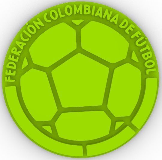 Federacion de futbol de Colombia logo Soccer Colombia 3D print model_10