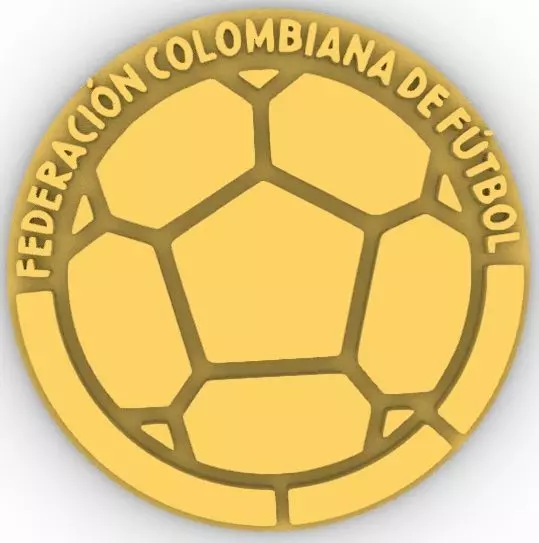 Federacion de futbol de Colombia logo Soccer Colombia 3D print model_0