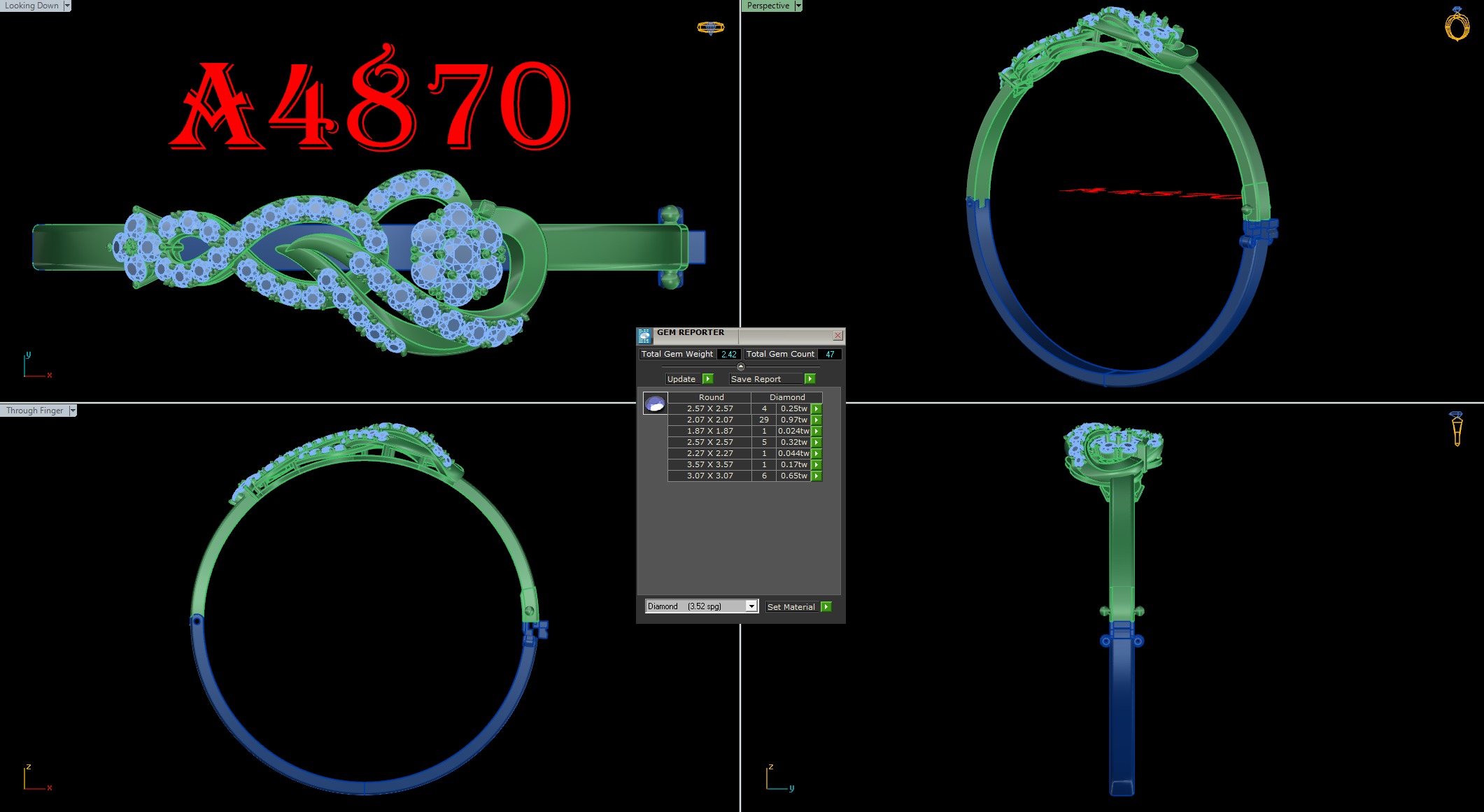 bangle bracelet 10 model  3D print model_4