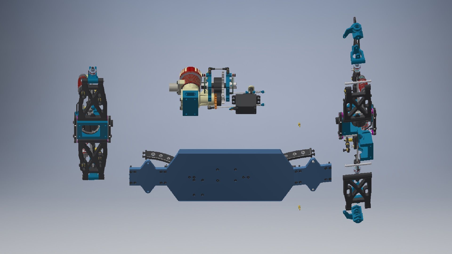 Truck Driveline 3d model 3D model_12