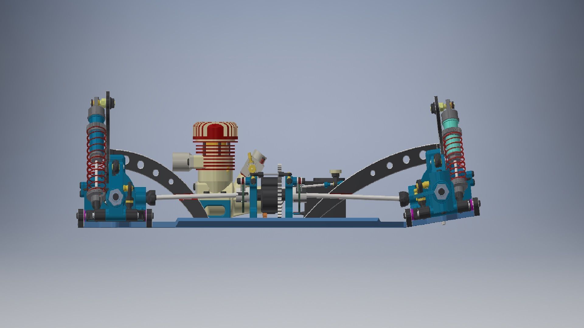 Truck Driveline 3d model 3D model_2