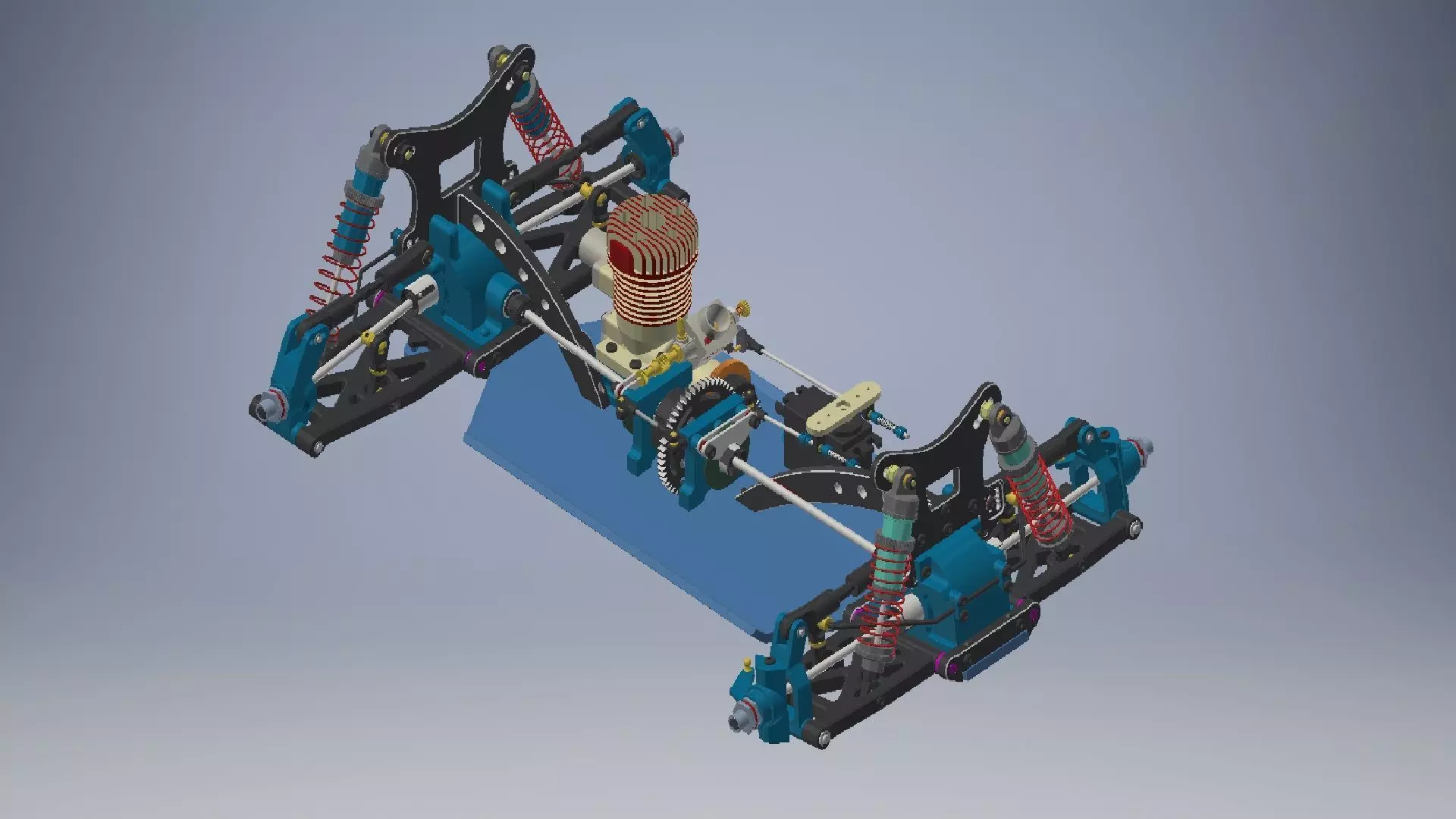 Truck Driveline 3d model 3D model_0