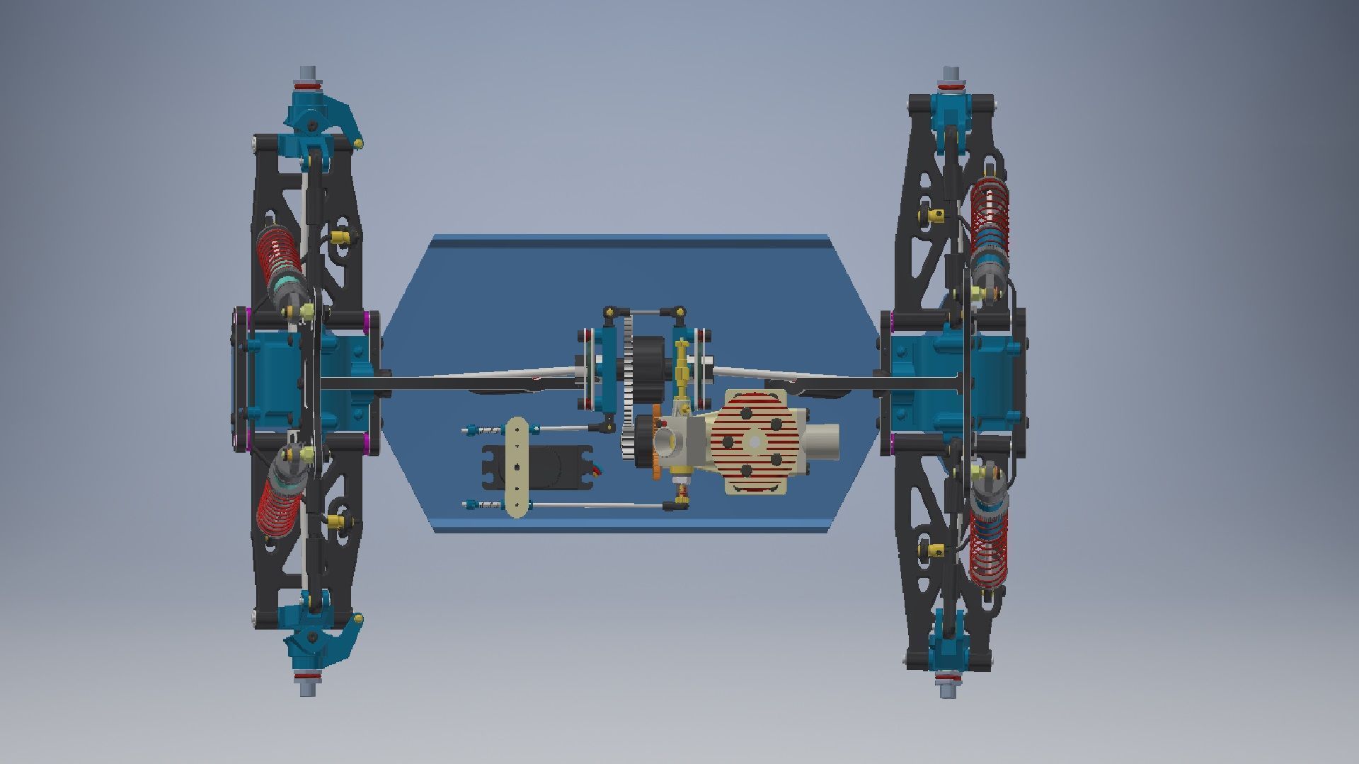 Truck Driveline 3d model 3D model_1