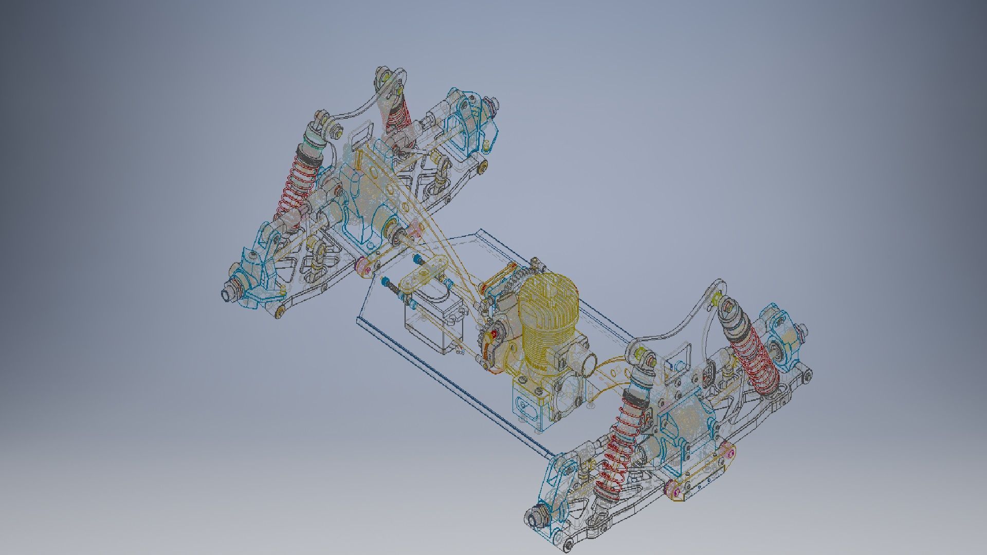 Truck Driveline 3d model 3D model_8