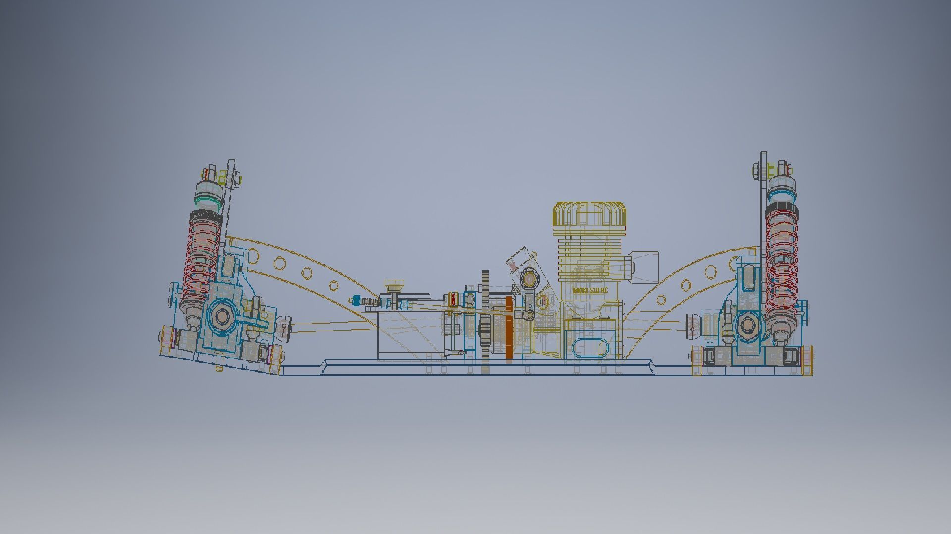 Truck Driveline 3d model 3D model_7