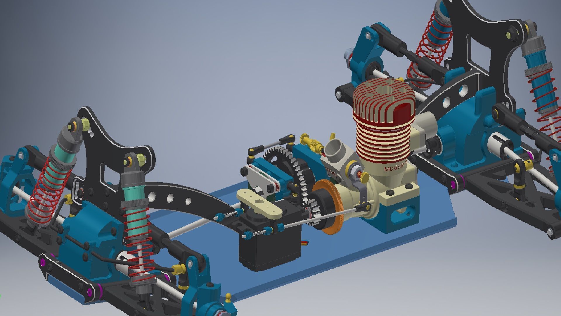 Truck Driveline 3d model 3D model_4