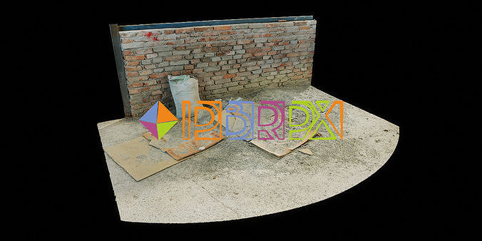 PBRPX Gravel Garbage Heap 01 Low-poly 3D model