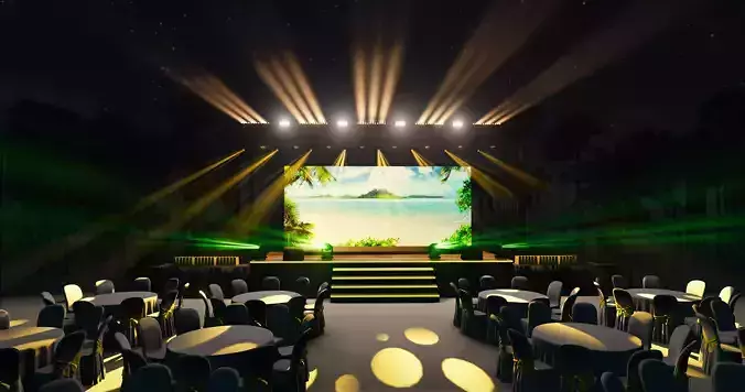 3d stage design - 5 design 3d model 