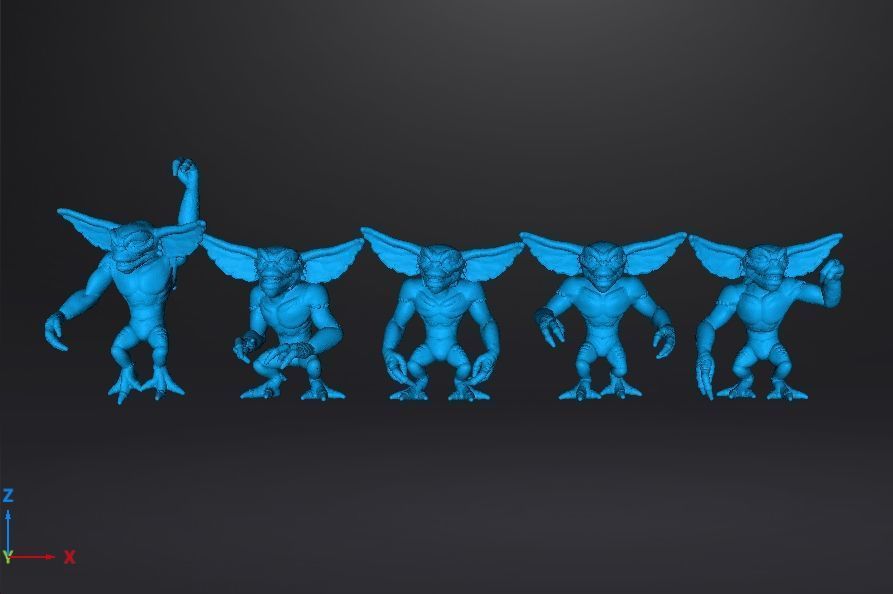 GREMLINS MINIATURE MODELS SET OF 5 FIGURES FANTASY HORROR RPG 3D print model_9