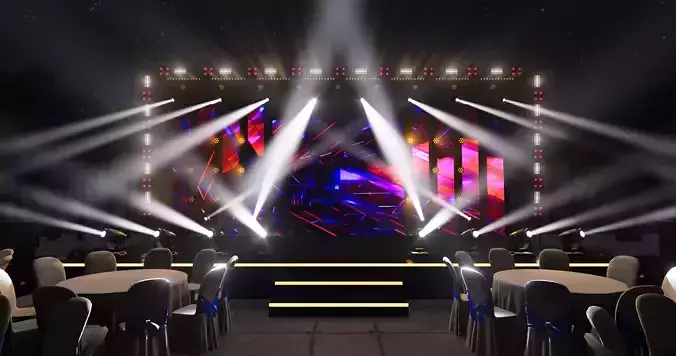 3d events stage design 9 design 3d model 